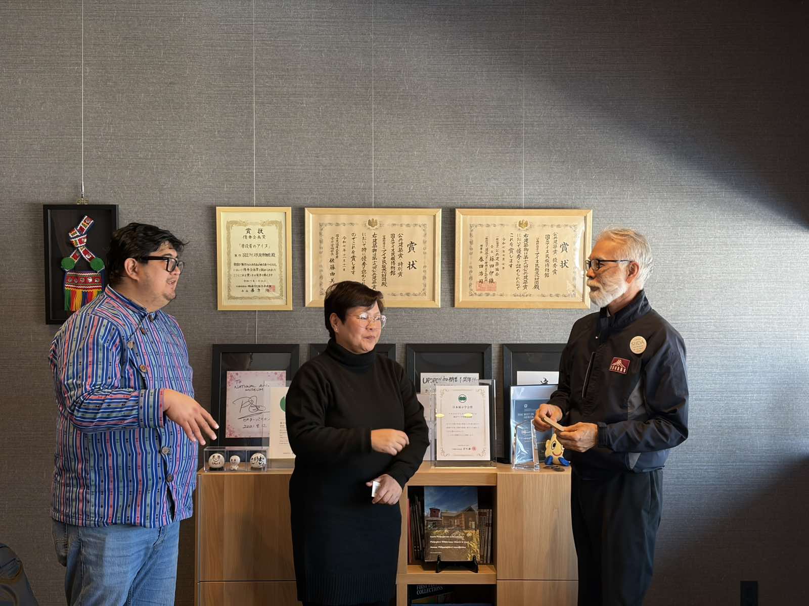 Figure 10. Meeting with Mr. NAMOTO Masahiro, the Director of the UPOPOY Museum