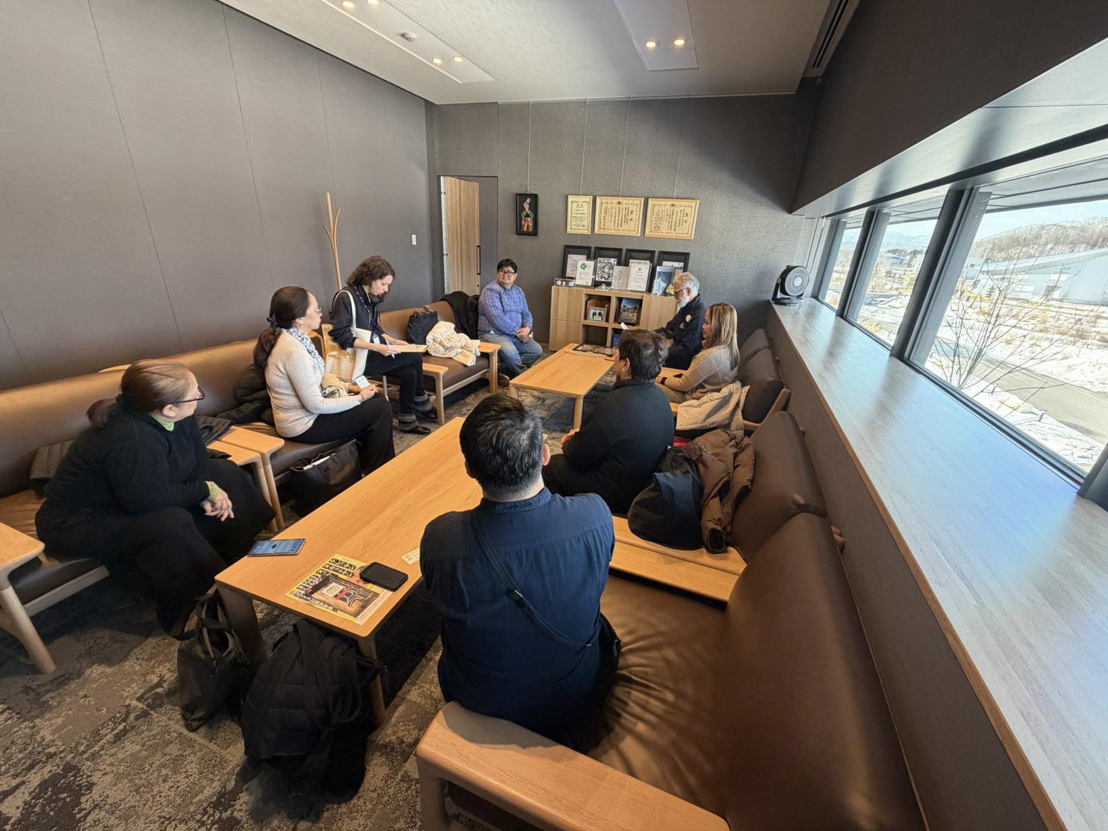 Figure 11. Meeting with Mr. NAMOTO Masahiro, the Director of the UPOPOY Museum