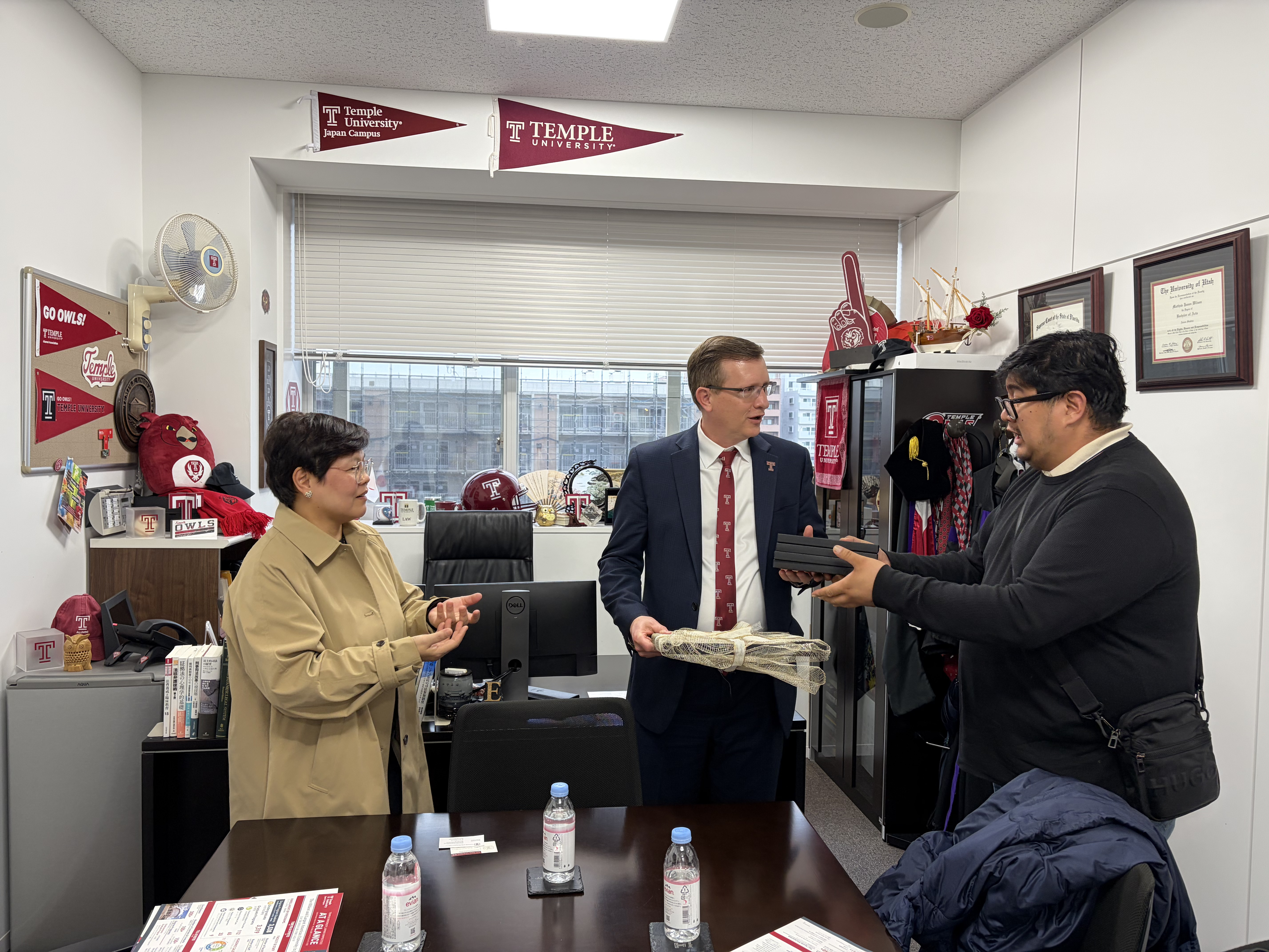 Figure 18. Meeting with Temple University Japan Campus President/Dean Matthew Wilson