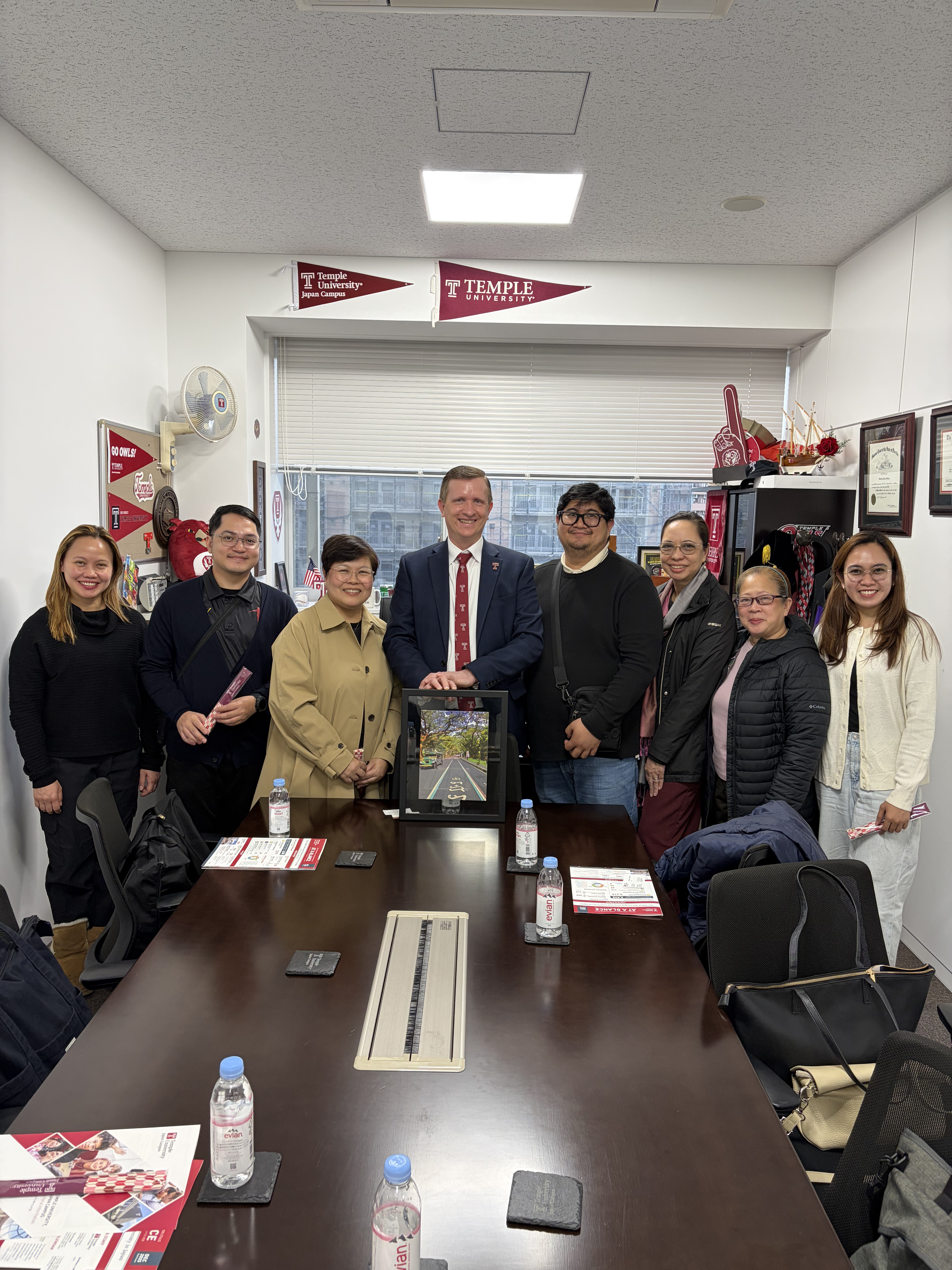 Figure 20. Meeting with Temple University Japan Campus President/Dean Matthew Wilson