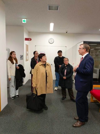 Figure 21. Special Tour at Temple University Japan Campus with President Wilson