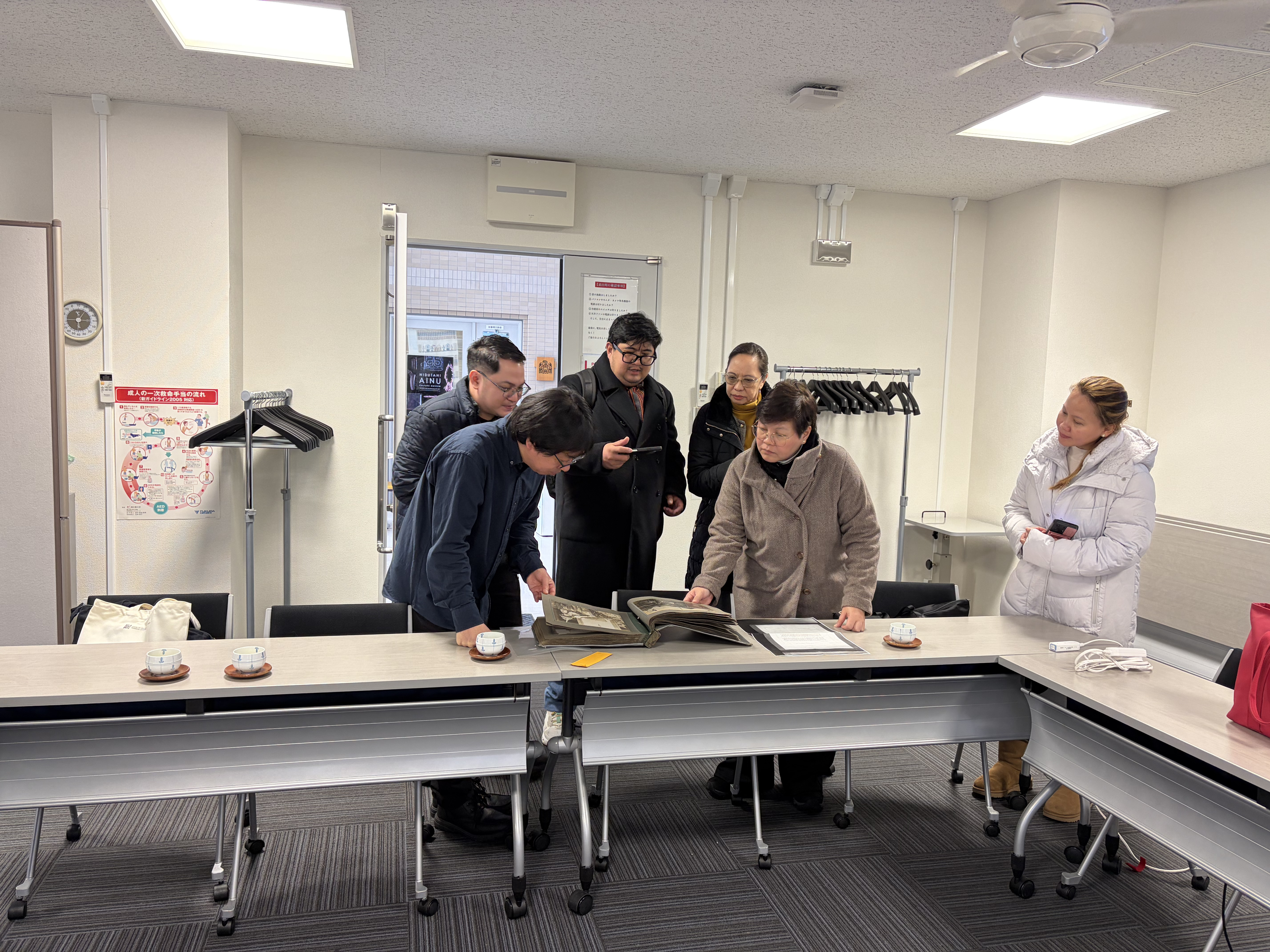 Figure 5. Meeting with Prof. Yoji YAMASAKI, Director of CAIS